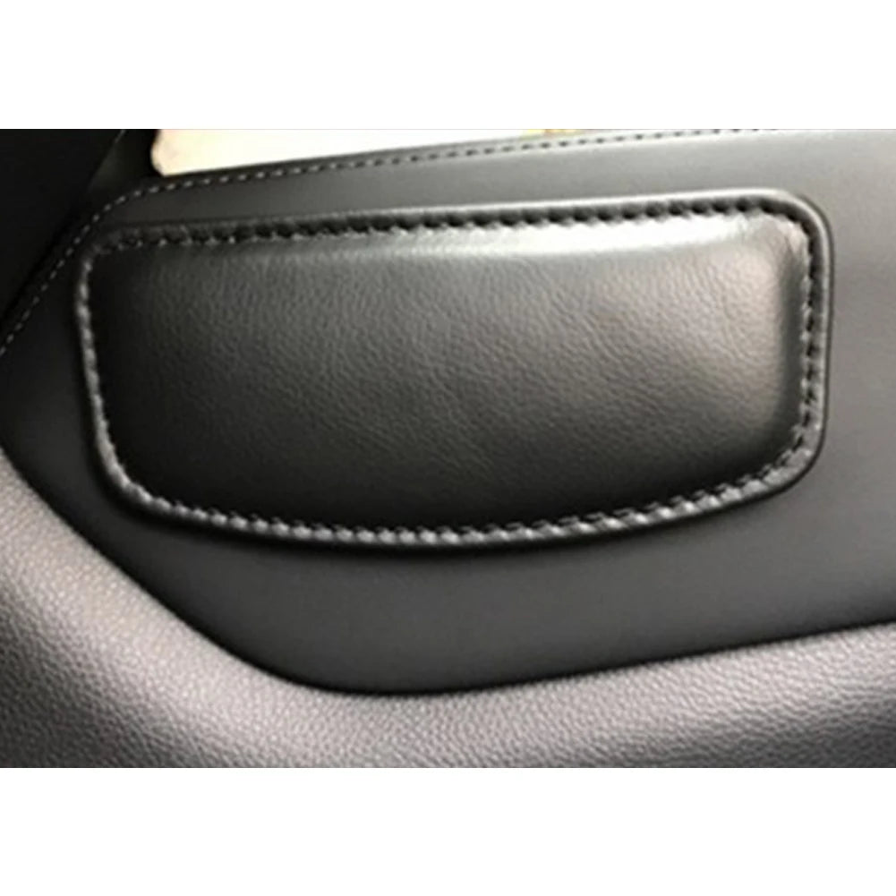 Leather Knee Pad for Car Interior - 18X8.2cm- Comfortable Elastic Cushion with Memory Foam.