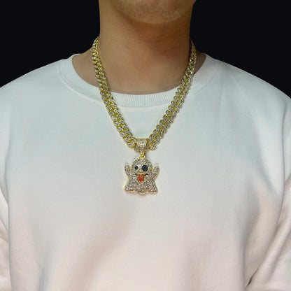 ULJ Spooky Iced Out Pendant Variants With AAA Rhinestones