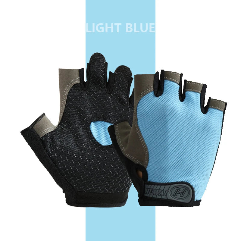 Men & Woman Cycling Bicycle Gloves Half Finger - Breathable, Anti-slip, Training Gloves