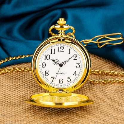 YISUYA HP Trolleys Magic Chocolate Quartz Pocket Watch