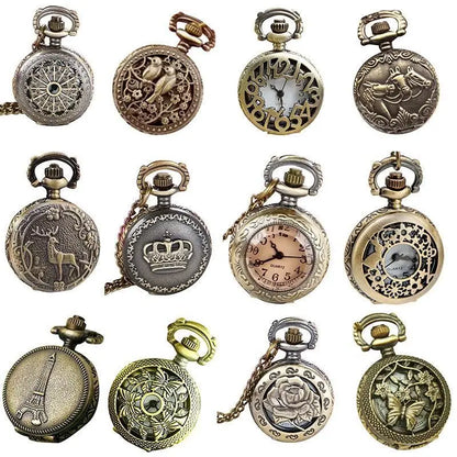 luxfacigoo Bronze Colour Mini pocket Quartz Watch