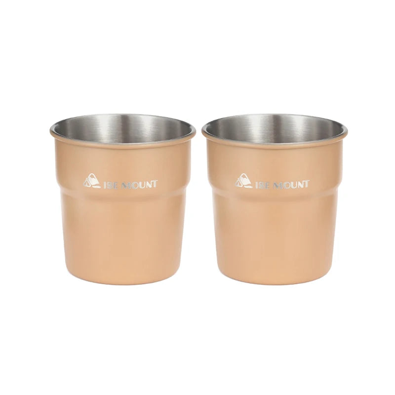 ISE MOUNT Outdoor 300ml Stainless Steel Cups