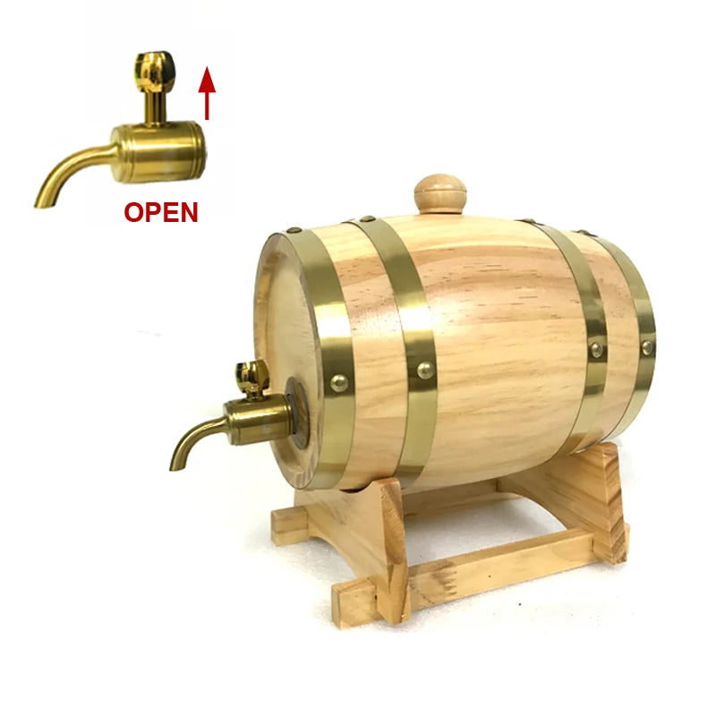 UNTIOR Wood Barrel Oak - Decanter, Decoration, Brewing Equipment - Beer, Wine, Whisky & Rum