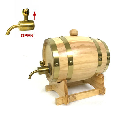 UNTIOR Wood Barrel Oak - Decanter, Decoration, Brewing Equipment - Beer, Wine, Whisky & Rum