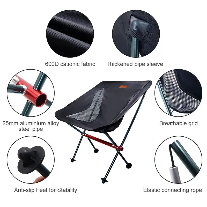 PACOONE Outdoor Foldable & Breathable Longue Chairs