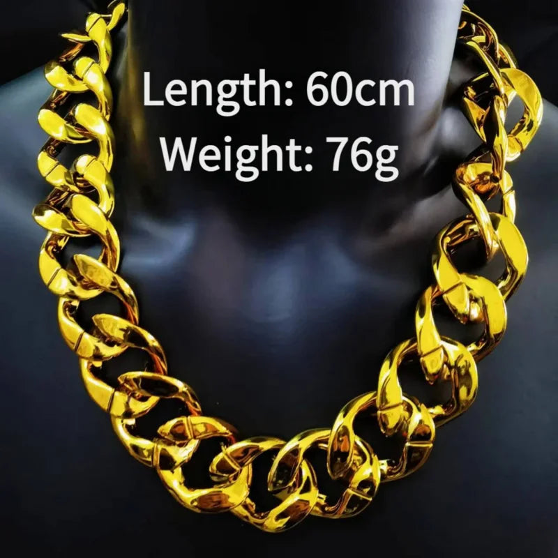 BIG exquisite fashionable gold color resin CCB necklace