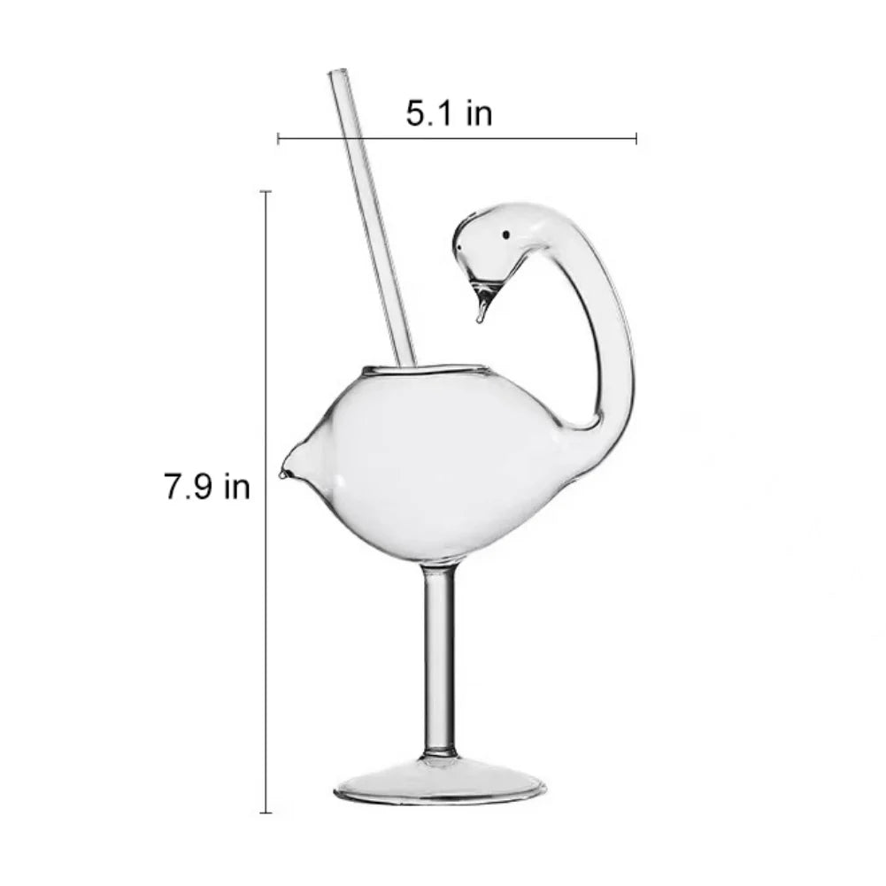 Stylish Cocktail, Goblet, Flamingo And Rose Drinking Glasses