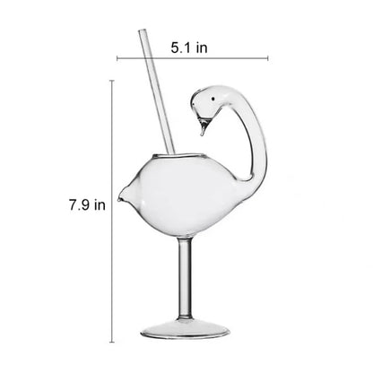 Stylish Cocktail, Goblet, Flamingo And Rose Drinking Glasses