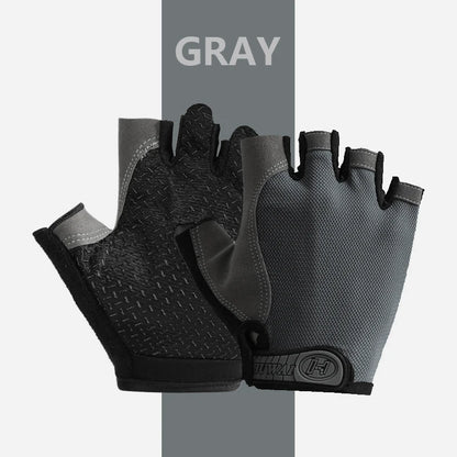 Men & Woman Cycling Bicycle Gloves Half Finger - Breathable, Anti-slip, Training Gloves