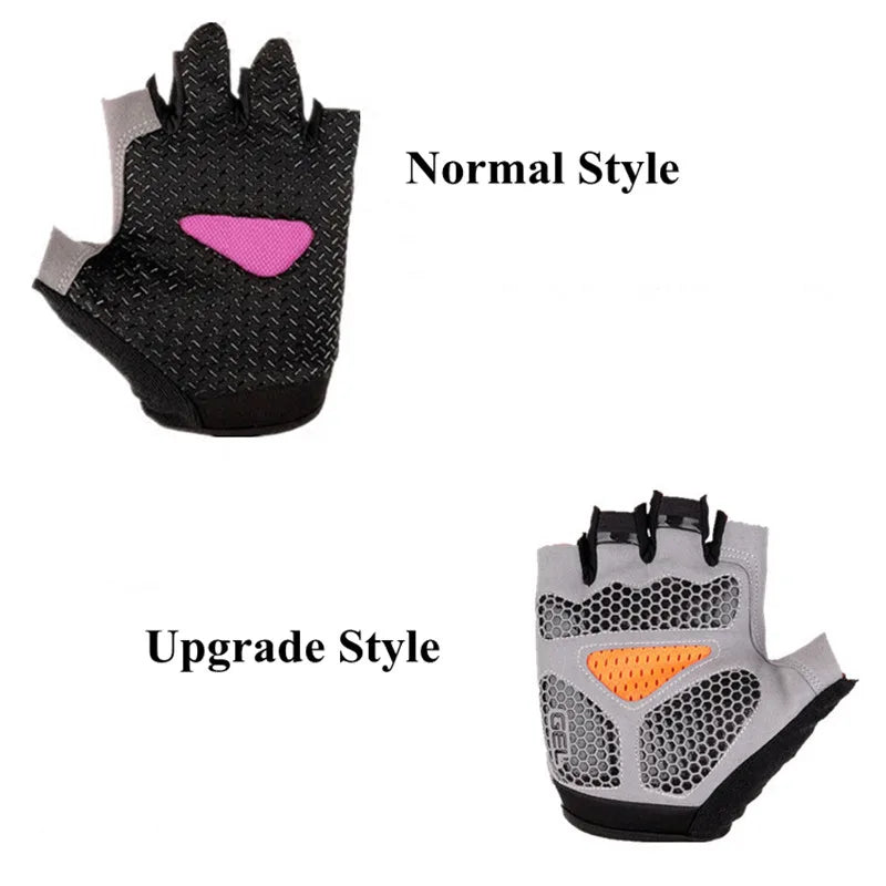 Men & Woman Cycling Bicycle Gloves Half Finger - Breathable, Anti-slip, Training Gloves