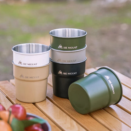 ISE MOUNT Outdoor 300ml Stainless Steel Cups