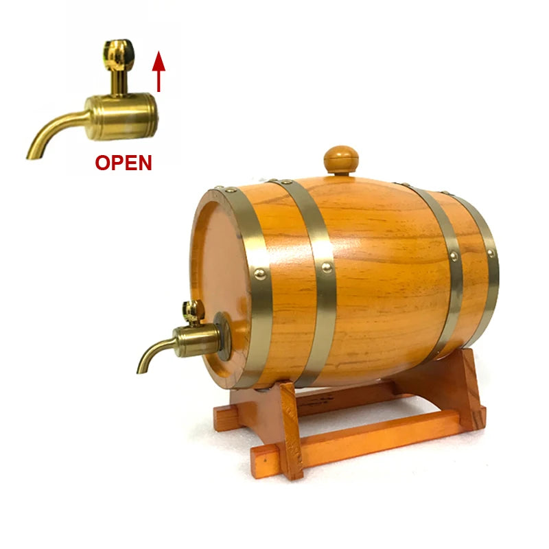 UNTIOR Wood Barrel Oak - Decanter, Decoration, Brewing Equipment - Beer, Wine, Whisky & Rum