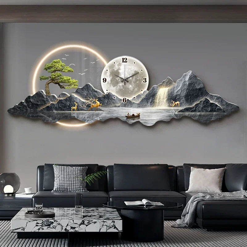 Luxury Design Room Decoration - Wall Clock with Led