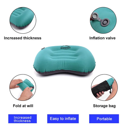 Widesea Portable Inflatable Camping & traveling Pillow