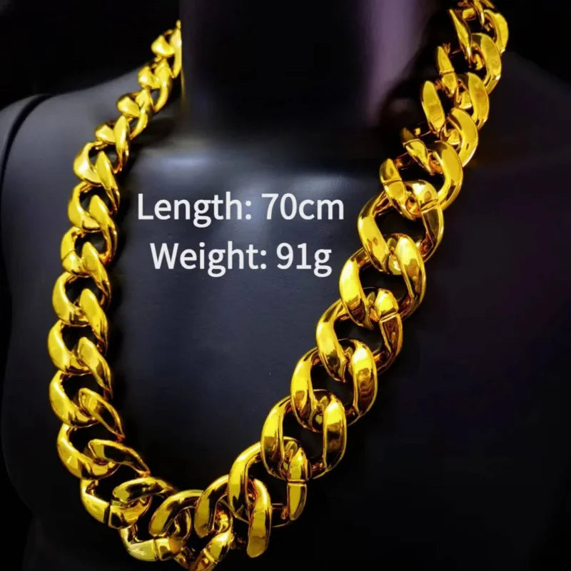 BIG exquisite fashionable gold color resin CCB necklace