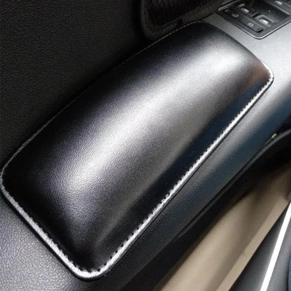 Leather Knee Pad for Car Interior - 18X8.2cm- Comfortable Elastic Cushion with Memory Foam.