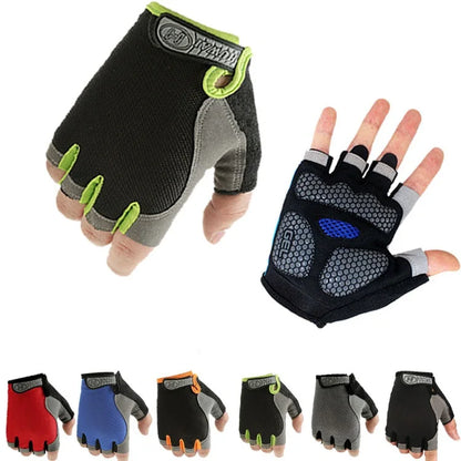 Men & Woman Cycling Bicycle Gloves Half Finger - Breathable, Anti-slip, Training Gloves