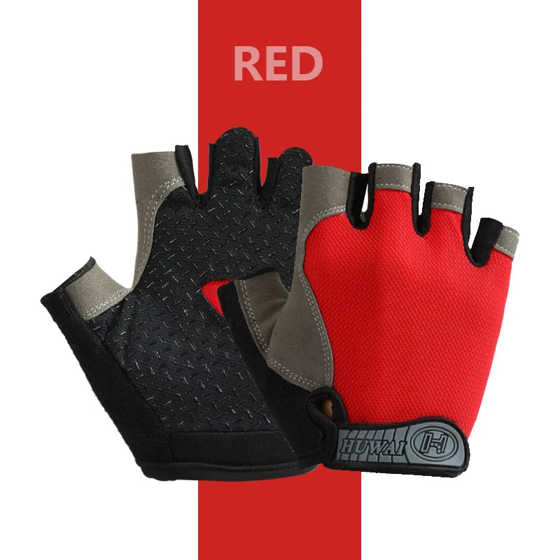 Men & Woman Cycling Bicycle Gloves Half Finger - Breathable, Anti-slip, Training Gloves