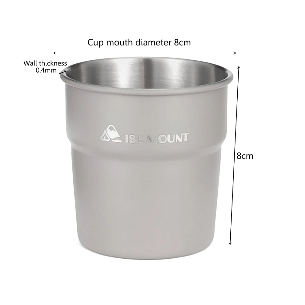 ISE MOUNT Outdoor 300ml Stainless Steel Cups