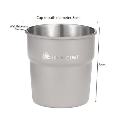 ISE MOUNT Outdoor 300ml Stainless Steel Cups