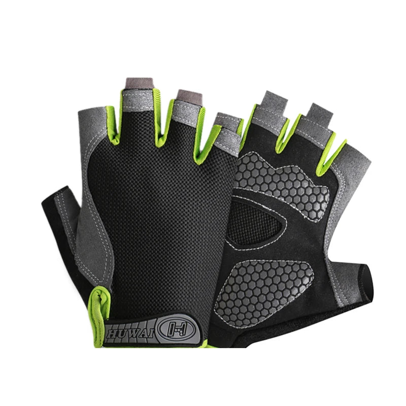 Men & Woman Cycling Bicycle Gloves Half Finger - Breathable, Anti-slip, Training Gloves