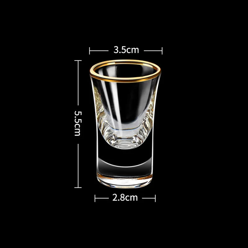 6pcs - Gold Color shot glasses