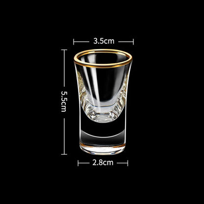 6pcs - Gold Color shot glasses