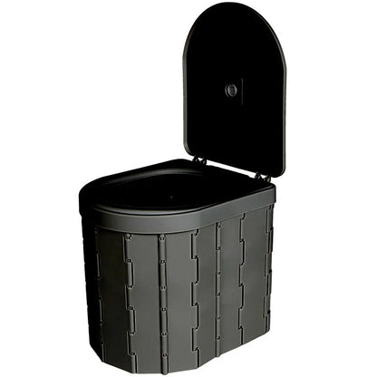 Portable & Folding Toilet Or Trashbin Odor-proof Non-slip For Camping & Travel