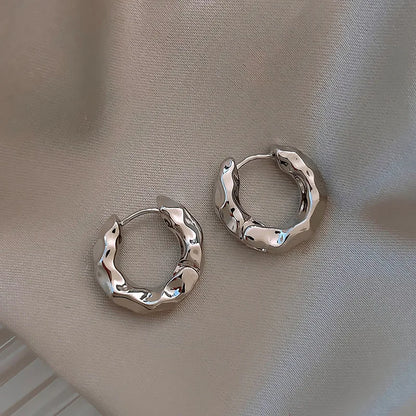 REETI Trendy 925 Sterling Silver Circle Earrings