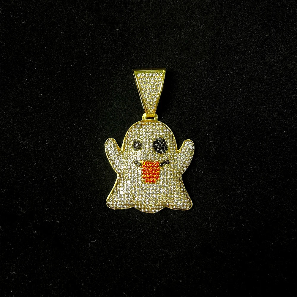 ULJ Spooky Iced Out Pendant Variants With AAA Rhinestones