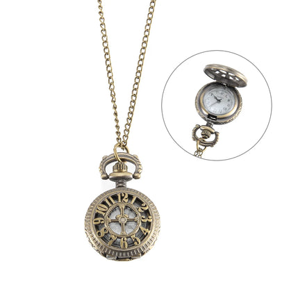 luxfacigoo Bronze Colour Mini pocket Quartz Watch