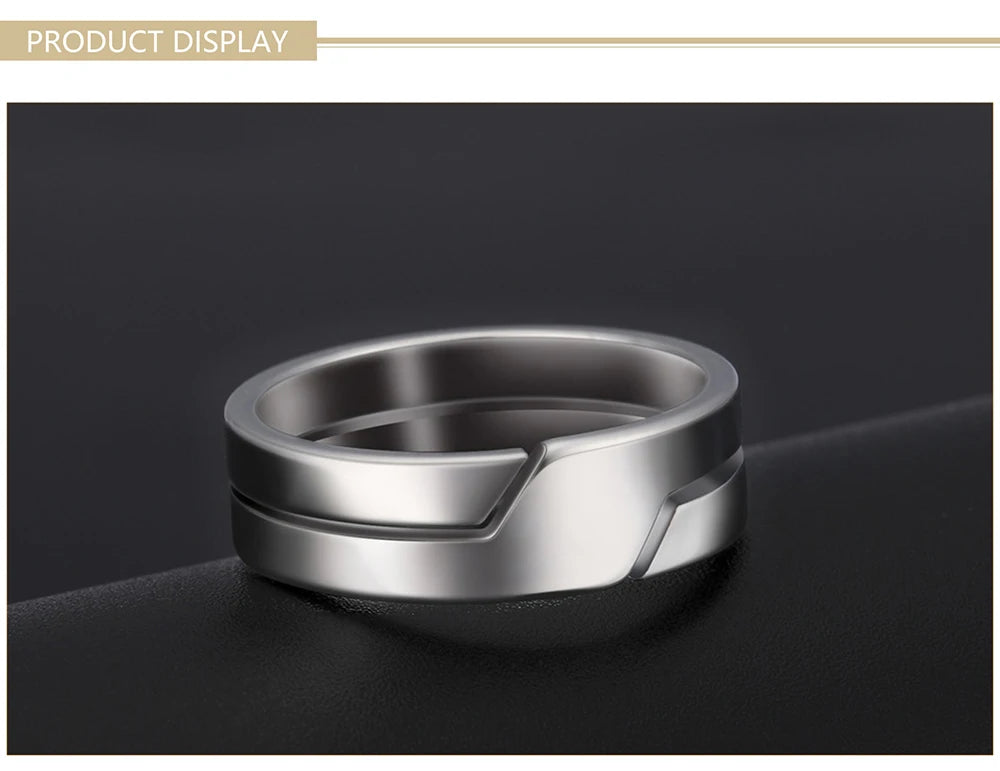 Skyrim Simple Stainless Steel Ring for Men & Women