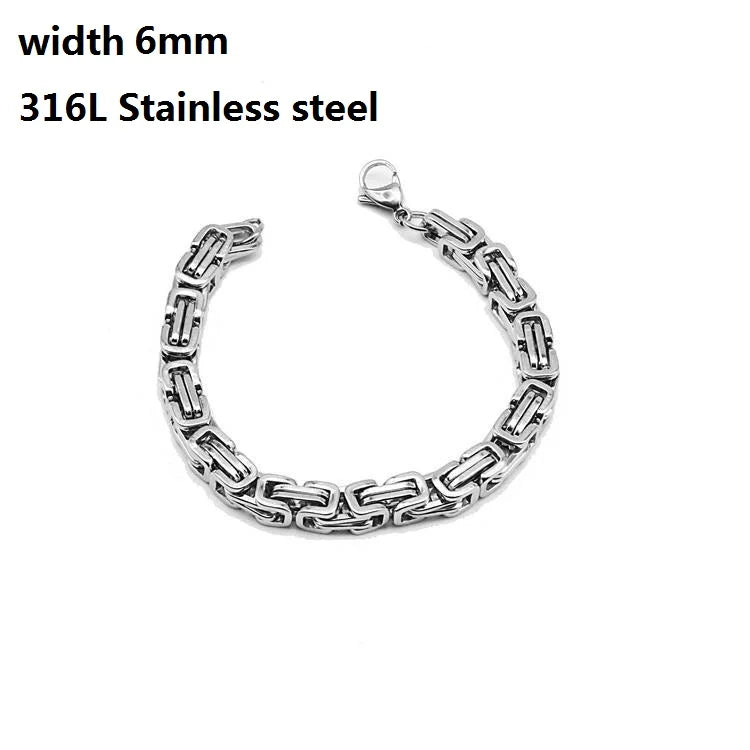 Figaro Stainless Steel Cuban Chain Bracelets