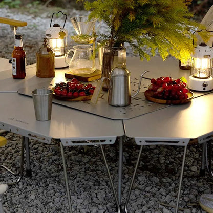 HOMFUL Multicombination Outdoor Aluminum Alloy Or 201 Stainless Steel Table