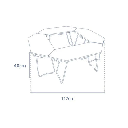 HOMFUL Multicombination Outdoor Aluminum Alloy Or 201 Stainless Steel Table