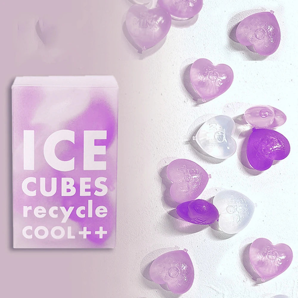 15PCS Ice Cubes Whiskey Chilling Reusable Heart Ice Cube Stone DIY Drinks Cooling Rock Bar Wine Cocktail Juice Beer Coolers