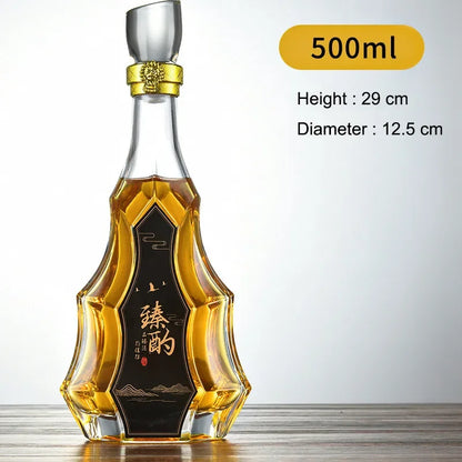 Luxurious Decanter For Liquor 750ml - Airtight Stopper, Luxury barware