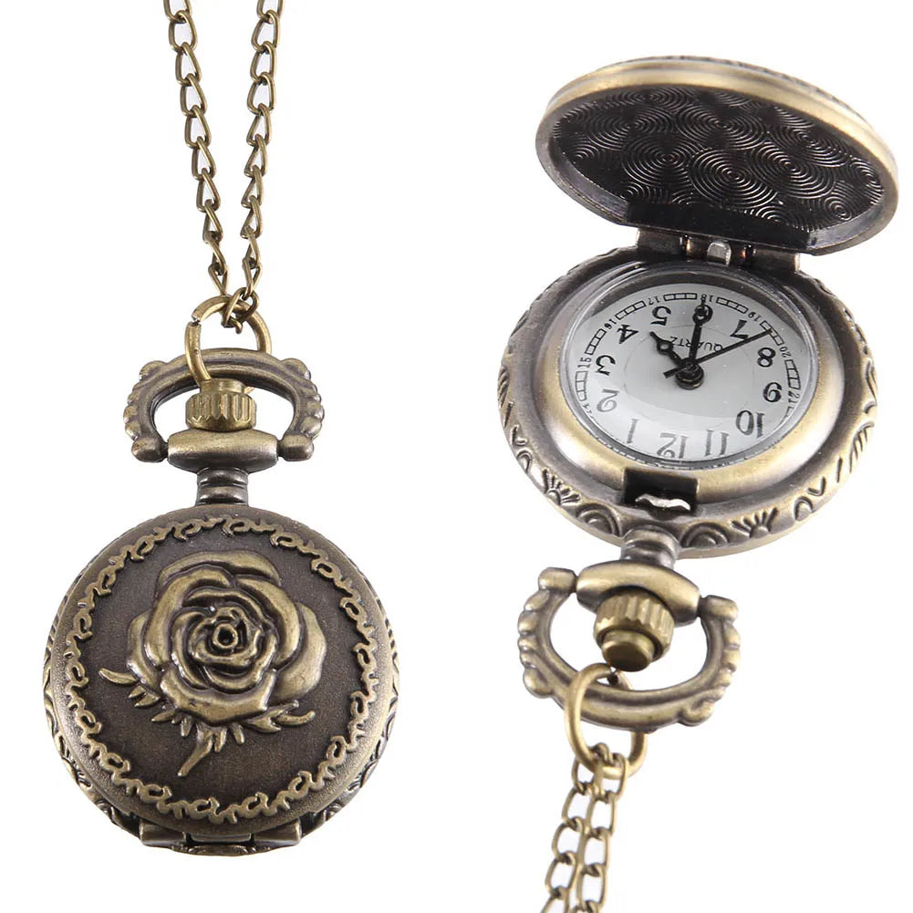 luxfacigoo Bronze Colour Mini pocket Quartz Watch