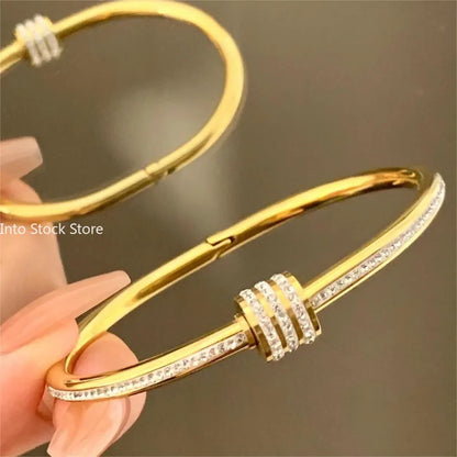 Luxury Design Titanium Steel Bracelet Bangles for Women