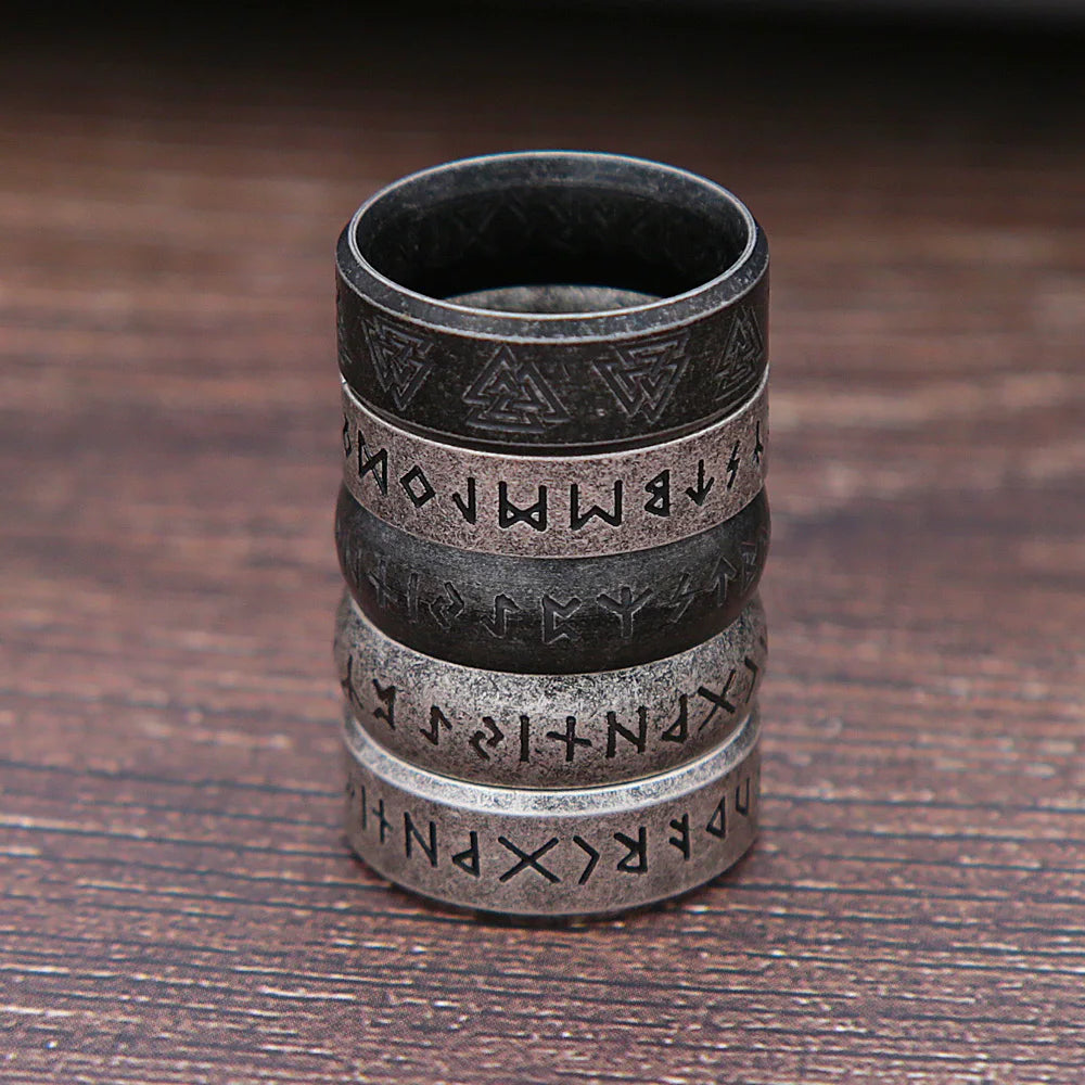 NORTHMAN Viking Rune Ring From 316L Stainless Steel