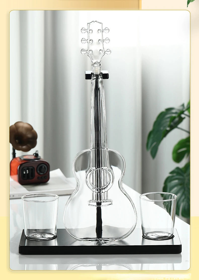 Luxury Guitar/Violin Decanter - Transparent & Thickened Crafted