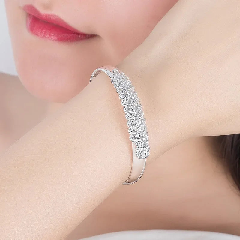 Silver Bracelet In Different Styles For Women - 925 Sterling