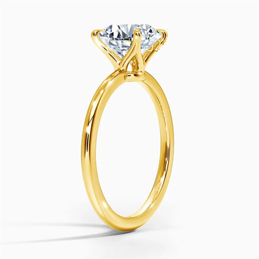 Kirin Palace 5mm Princess Cut Moissanite VVS1 D Colour Ring With s925 Sterling Sliver Plated Or 18k Yellow Gold