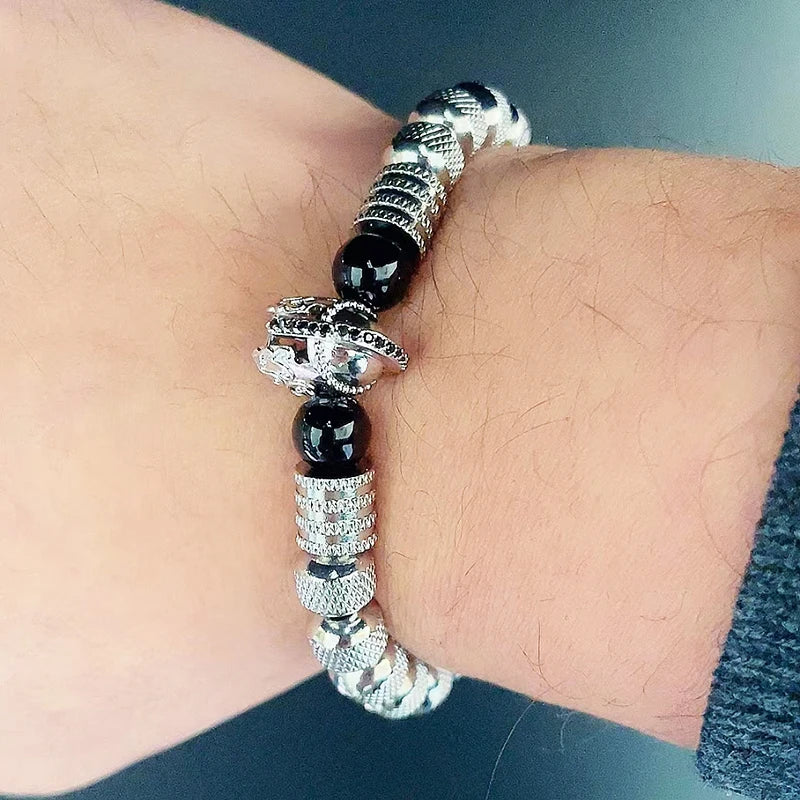 Luxury Stainless Steel Beads Bracelet