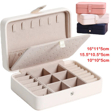 Elegant but Simple Large Capacity Portable Jewelry Storage Box In different sizes