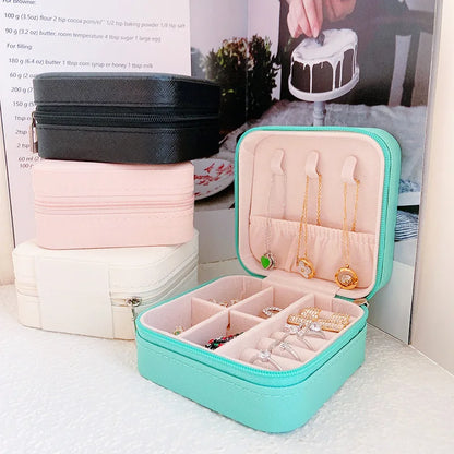 Elegant but Simple Large Capacity Portable Jewelry Storage Box In different sizes