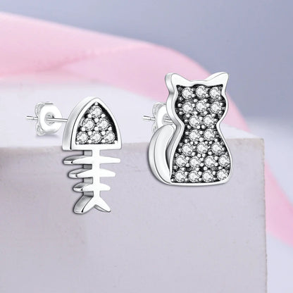 MISEFF Luxury Cat Style S925 Silver Earrings