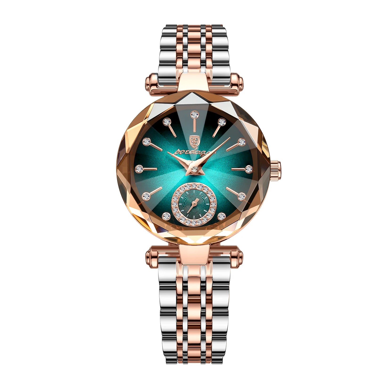 POEDAGAR Woman Luxury style Stainless Steel Quartz Watch - Waterproof, Luminous, Date And Box