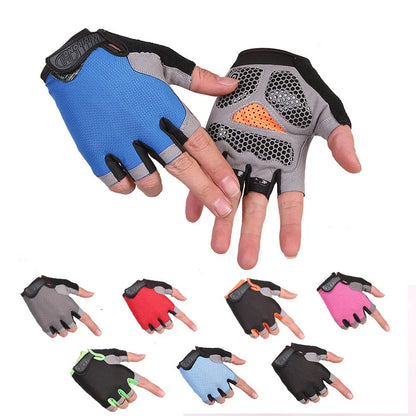 Men & Woman Cycling Bicycle Gloves Half Finger - Breathable, Anti-slip, Training Gloves