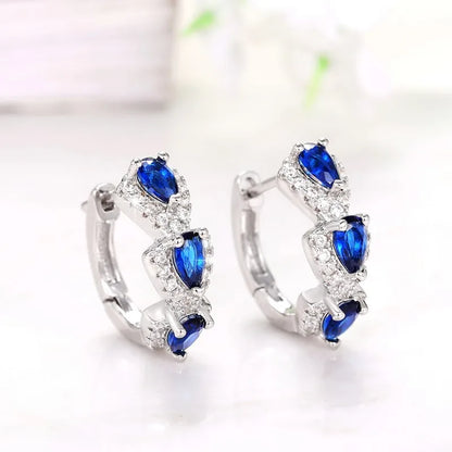 Huitan Luxury  Multiple Style Zirconia Hoop & Other Style Earrings